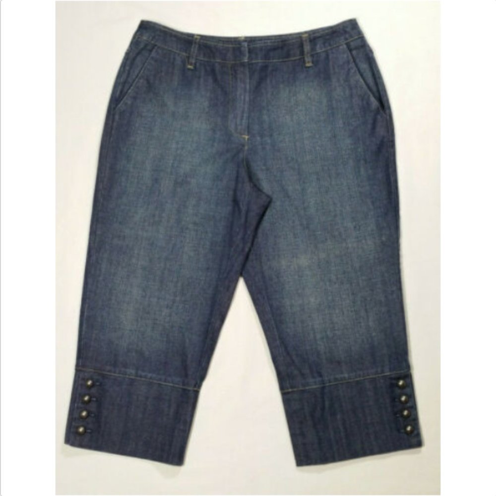 TALBOTS Women Capri Jeans Mid Rise Stretch 2445E1M